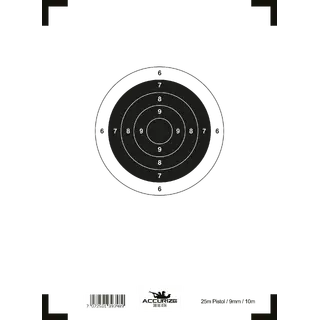 Accurize skive 25m Pistol Presisjon 10m