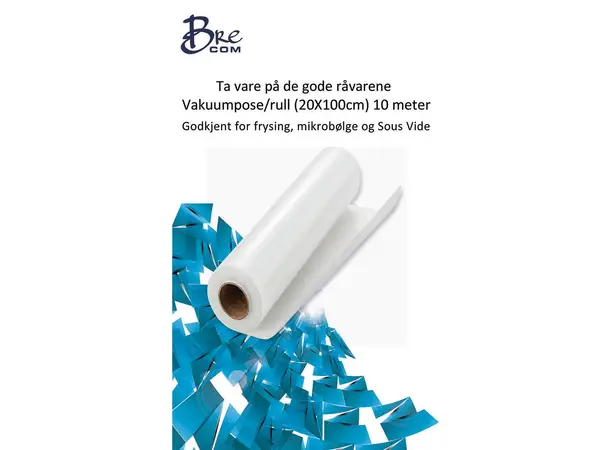 Brecom rull Vakuum 20x500 cm 2 stk, 10 meter