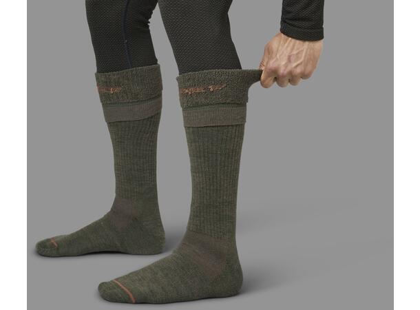 Härkila Pro Hunter 2.0 long socks Willow green/Shadow brown - XL