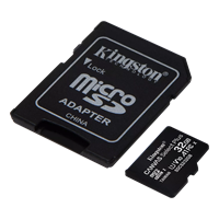 KINGSTON CanvSelect Plus 32GB microSDHC 100R + ADP, Klasse 10