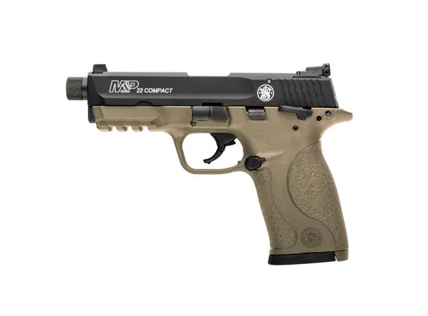 Smith & Wesson M&P22 Comp. 1/2"x28 FDE 1/2X28" FDE .22LR 3,6"/9,1cm løp