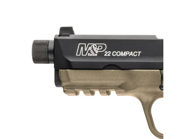 Smith & Wesson M&P22 Comp. 1/2"x28 FDE 1/2X28" FDE .22LR 3,6"/9,1cm løp