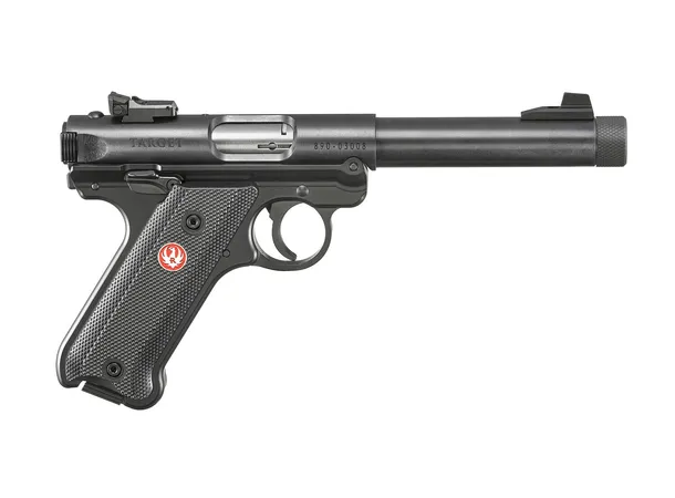 Ruger MK IV Target  Blånert gjenget .22lr 14cm pipe, 1/2"x28