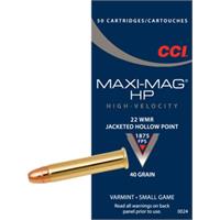 CCI 22 WMR Maxi-Mag 2,6g / 40gr JHP