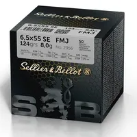 S&B 6,5x55 8,04g / 124gr FMJ 50pk
