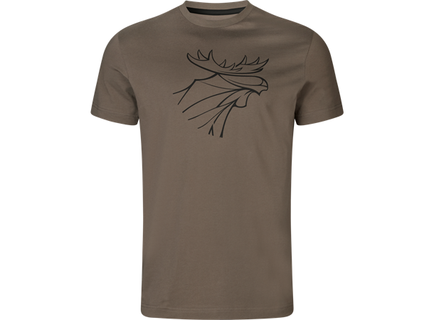 Härkila  graphic t-shirt 2-pack Brown granite/Phantom