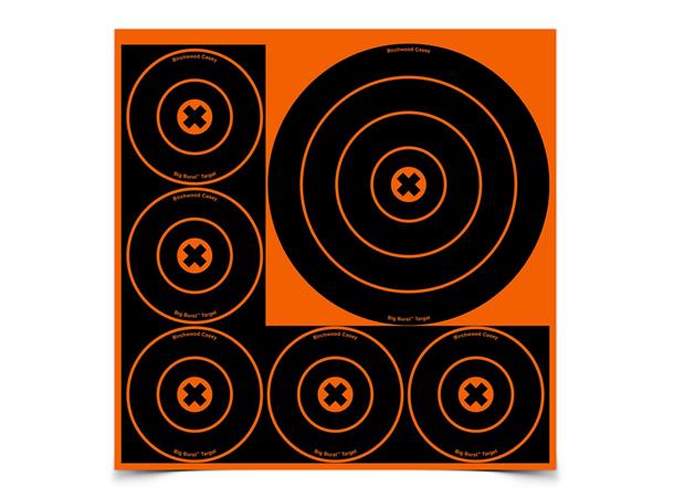 Skive Big Burst 8" og 4" Bulls Eye 25 stk