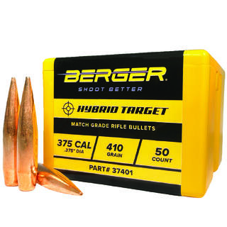 Berger kule .375 (.375) 410grs Hybrid Target 250pk