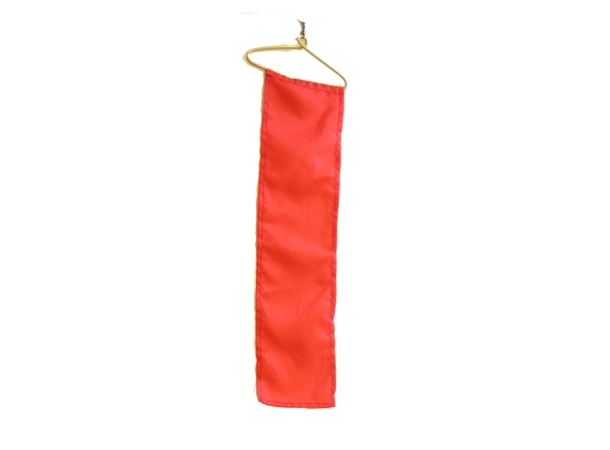 Vindvimpel ISSF/CISM -kun vimpel m/bøyle Hvit str: 50x400mm -150 gm2