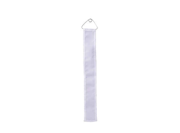 Vindvimpel ISSF/CISM -kun vimpel m/bøyle Hvit str: 50x400mm -150 gm2