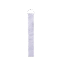 Vindvimpel ISSF/CISM -kun vimpel m/bøyle Hvit str: 50x400mm -150 gm2