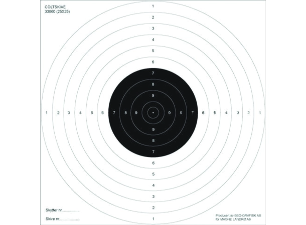 Skive Colt for pistol 25x25