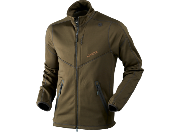 Harkila Norfell full zip fleece Willow green