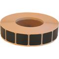 Klistrelapp sort 17x17mm