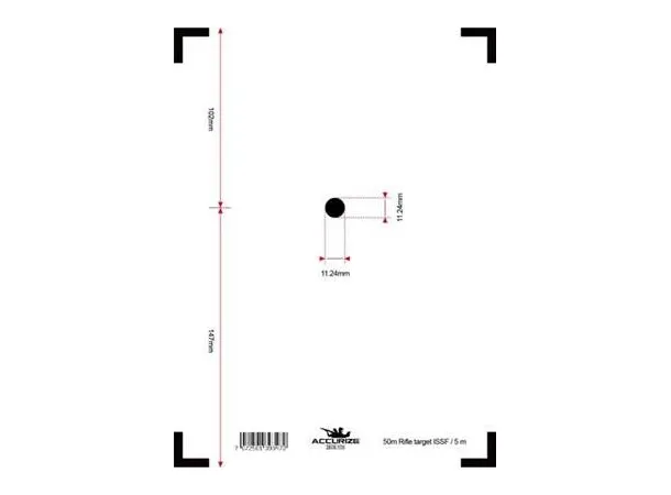 Accurize skive ISSF 50m 5m