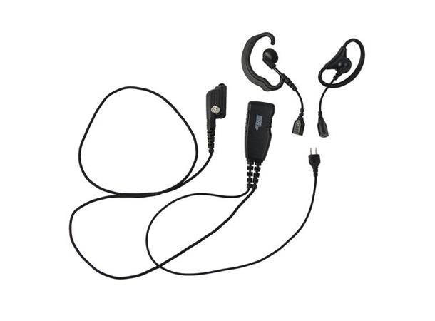 ICOM ProEquip PRO-U610SA Svart FabricLin C & D-bygel / Peltor & mikrofon/PTT