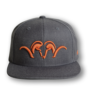 Blaser Cap "Flat Snapback" - Grey with Orange Argali Logo