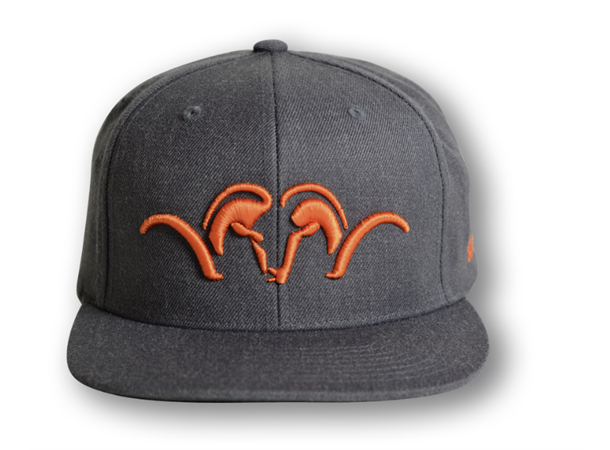 Blaser Cap "Flat Snapback" - Grey with Orange Argali Logo