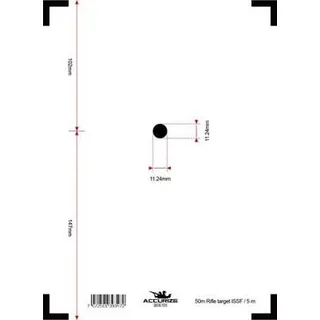 Accurize skive ISSF Luft Rifle 10m 5m