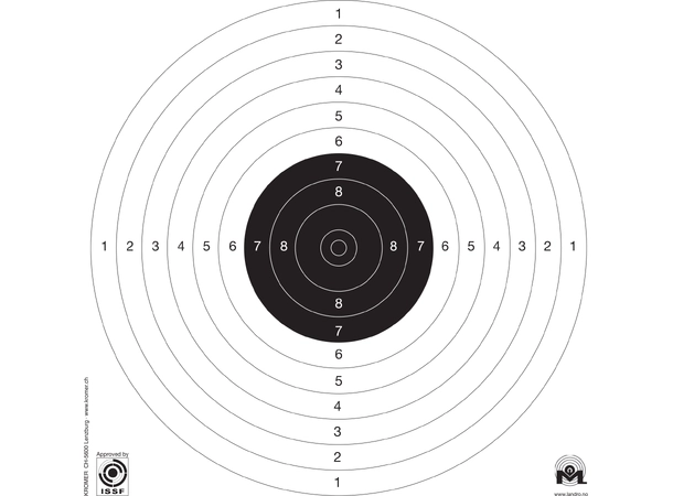 Skive Kromer10m Luftpistol 17x17 Approbert ISSF