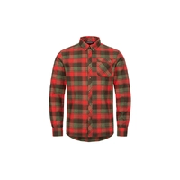 Blaser Men's Shirt Theodor red dark green checked