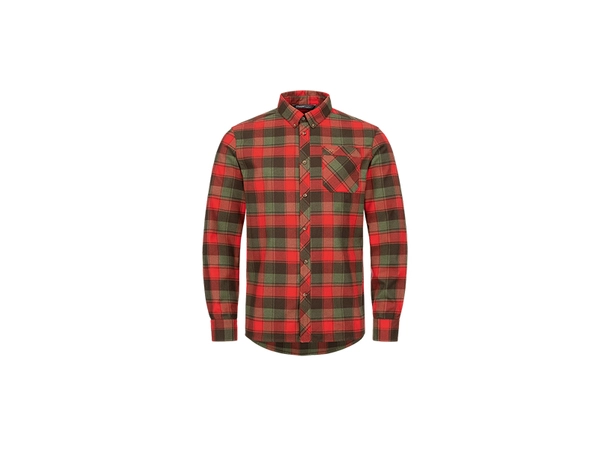 Blaser Men's Shirt Theodor red dark green checked