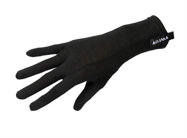 Aclima LightWool Liner gloves Jet Black