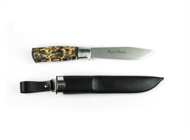Brusletto Hunter PREMIUM m/lærslire, bladlengde: 13,2cm