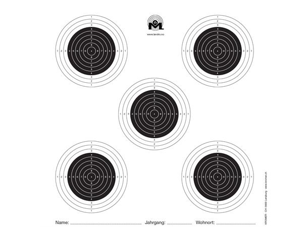 Skive Kromer10m Luftgevær 14x14 Approbert ISSF