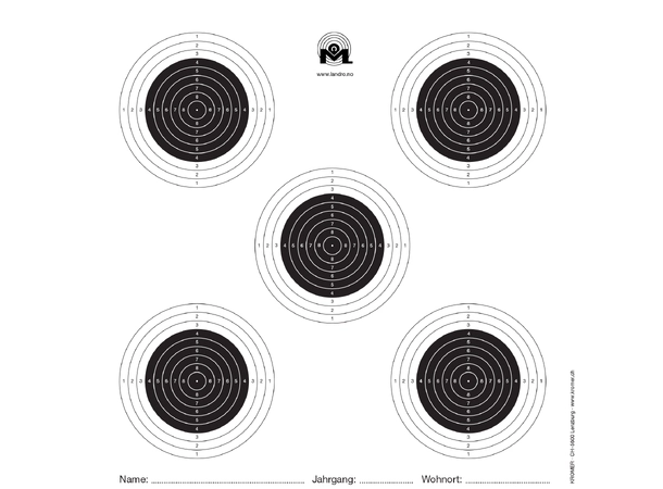 Skive Kromer10m Luftgevær 14x14 Approbert ISSF