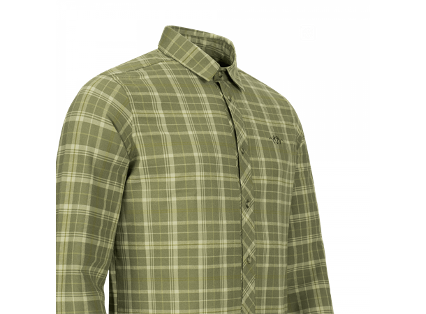 Blaser Men's TF Shirt 20 olive/beige checked