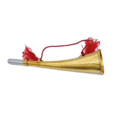 Jakthorn messing 22cm.