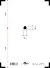 Accurize skive ISSF Luft Rifle 10m 5m 