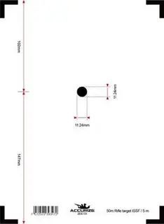 Accurize skive ISSF Luft Pistol 10m 5m