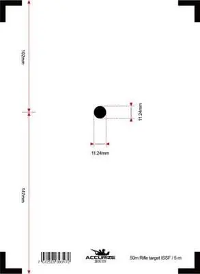 Accurize skive ISSF Luft Rifle 10m 5m 