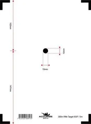 Accurize skive ISSF 300m 5m 