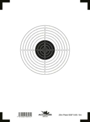 Accurize skive 25m Pistol Presisjon 5m ISSF (9,65)