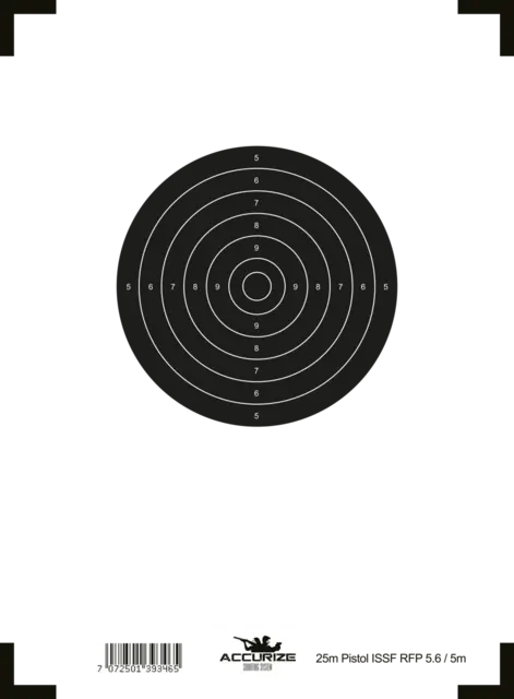 Accurize skive 25m Pistol Duell 5m ISSF (5,6) 