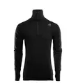 Aclima DoubleWool Polo w/zip M Jet Black/ Marengo 2XL