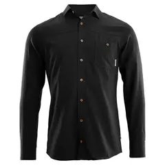 Aclima LeisureWool Woven Wool Shirt Mann Jet Black