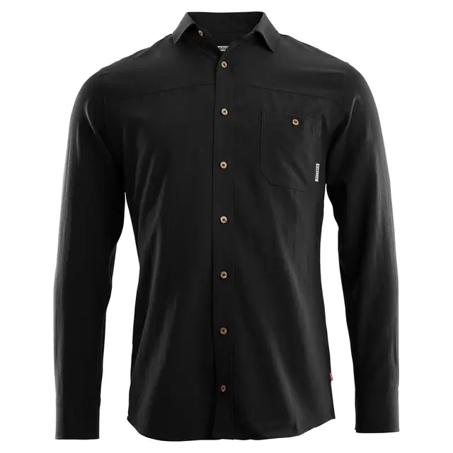 Aclima LeisureWool Woven Wool Shirt Mann Jet Black 