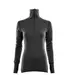 Aclima DoubleWool Polo w/zip W Jet Black/ Marengo L