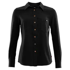 Aclima LeisureWool Woven Wool Shirt Woman, Jet Black