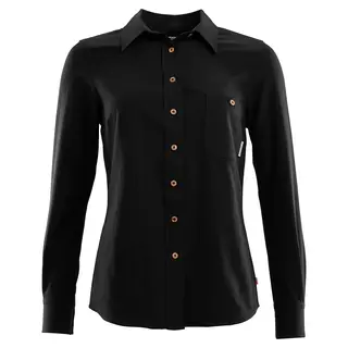 Aclima LeisureWool Woven Wool Shirt Woman, Jet Black