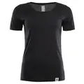 Aclima LightWool T-shirt,  Woman Jet Black M