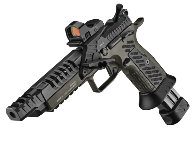 Arma Zeka AZ-P1 Giant. Trijicon mount 9x19 Major. Black 