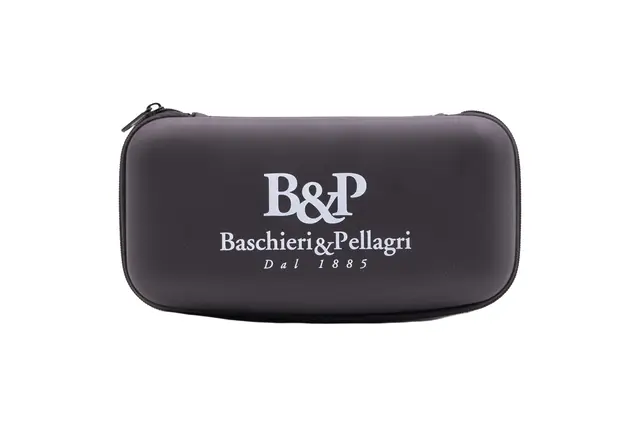 B&P skytebrille med 4 glass 