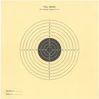 Skive Tell for pistol 25x25