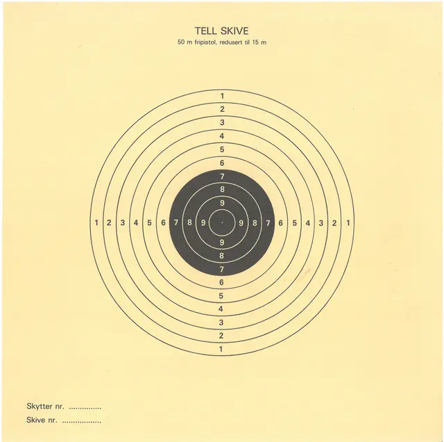 Skive Tell for pistol 25x25 