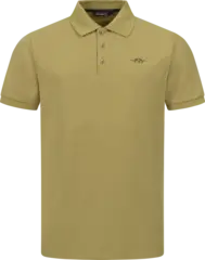 Blaser Solid Polo Shirt Men 25 dull gold
